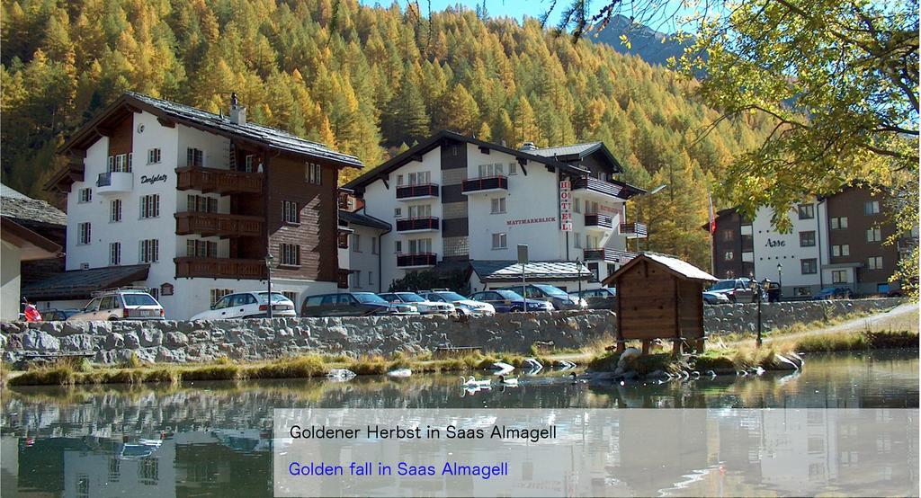 Hotel Restaurant Mattmarkblick Saas-Almagell Extérieur photo